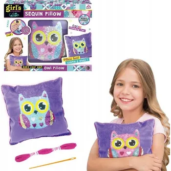 Polštář DIY Sada Askato Polštář Sova (Sovička)