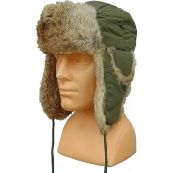 Čepice Zimní čepice MFH s dlouhými ušima, zelená, velikost XL