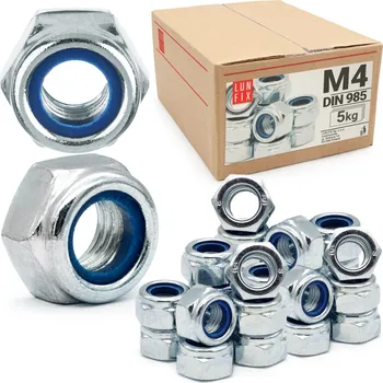 Matice Samojistná matice M4 pozink DIN 985 5kg