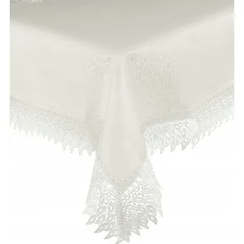 Obraz Dekorativní OBRUS 140x180 Vzor Guipure 144_Krémová