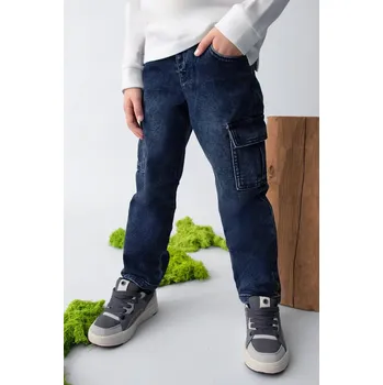 Dětská móda Dětské rifle Mayoral soft denim cargo 4563.5D.Mini.9BYA modrá 57X, vel. 104