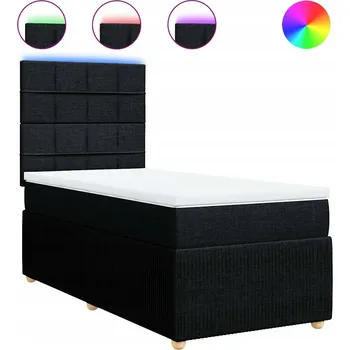 Postel Kontinentální postel s nastavitelným čelem, 200 x 100 x 140,5/150,5 cm, c