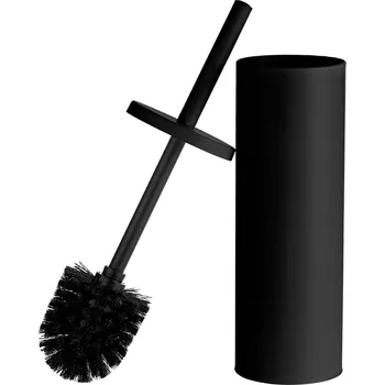 WC kartáč volně stojící antibakteriální ČERNÝ uzavíratelný LOFT