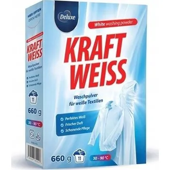 Prací prostředek Deluxe prášek na bílé prádlo 0,66 kg