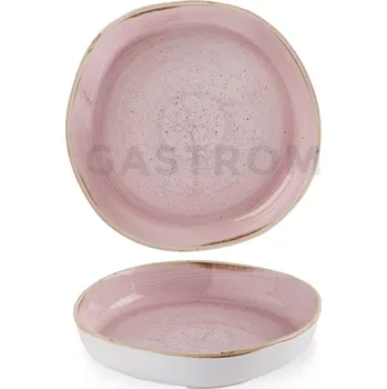 Talíř Organický talíř s vysokým okrajem, 200 mm | CHURCHILL, Stonecast Petal Pink