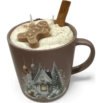 Výroba svíčky DANNY MADE Svíčka perníček-skořice Barva: Hnědá