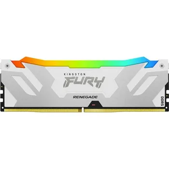 Operační paměť KINGSTON 16GB 6400MT/s DDR5 CL32 DIMM FURY Renegade RGB White XMP KF564C32RWA-16