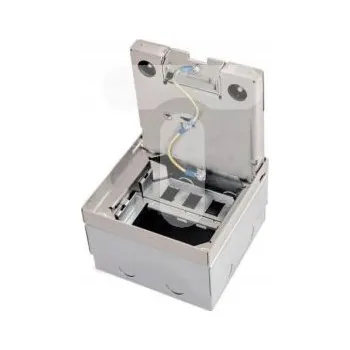 Elektrická zásuvka Elektrická Zásuvka podlahová krabice ALFAKO černá