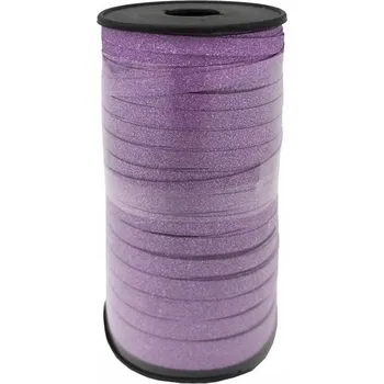 Stuha Dekorační stuha GoDan 92 m fialová s brokátovým leskem