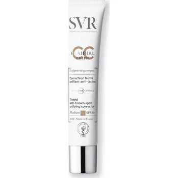 Přípravek na tvář Tónovací CC krém SVR CC SPF50+ Medium pro korekci pigmentových skvrn 40 ml