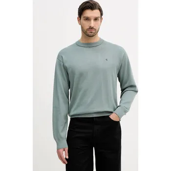 Pánský svetr Bavlněný svetr Calvin Klein Jeans LV04RC309G zelená 07X, vel. M