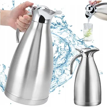 Termoska Termoska na nápoje z nerezové oceli 2L 2 l stříbrná