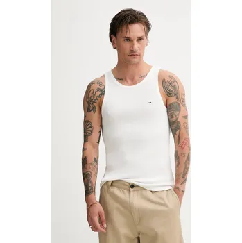 Pánské tričko Tričko Tommy Jeans DM0DM21927 bílá 00X, vel. M