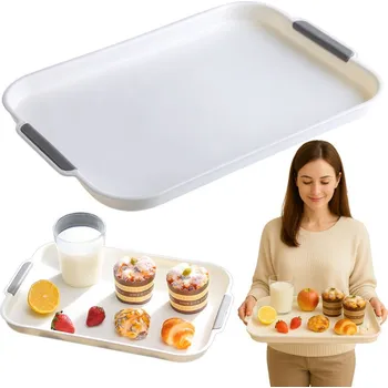 VERK GROUP Kuchyňský podnos na servírování snídaní, nápojů, dortů a dezertů, plastový