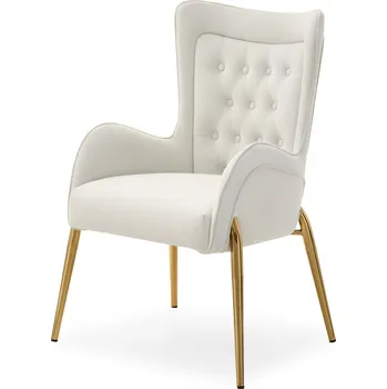 Křeslo Mebel Partner Multe (krémová + zlatá)