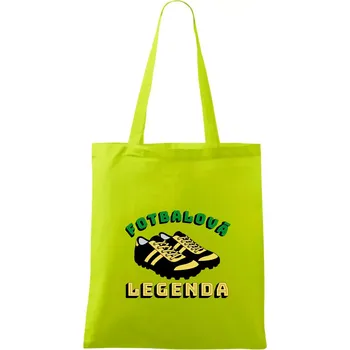 Fotbalová legenda kopačky - Taška bavlněná - 42 x 38 cm ( Limetková )