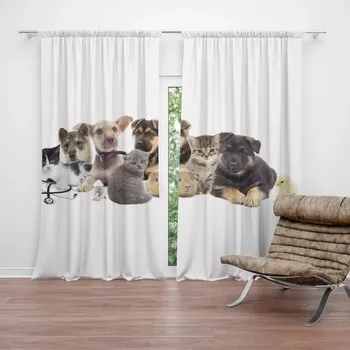 Závěs Sablio Závěs Mláďátka 2: 2ks 140x250cm