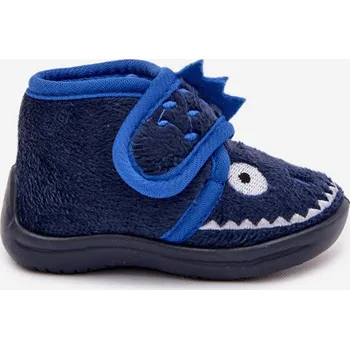 Dětské pantofle na suchý zip tmavě modré Jeselle 20