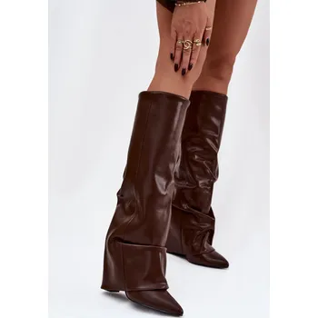 Dámské kozačky Kozačky na podpatku model 221158 Step in style 38