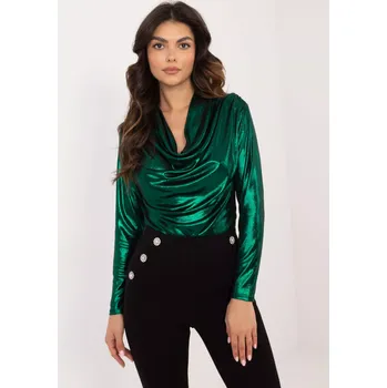 Dámská halenka Halenka DHJ BZ 15268.30 tmavě zelená jedna velikost