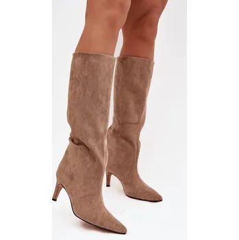 Dámské kozačky Kozačky na podpatku model 221146 Step in style 39