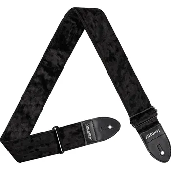 Kytarový popruh Amumu Velvet Shadow Black + prodloužená záruka 3 roky