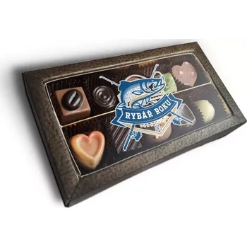 Bonboniéra Sablio Pralinky Rybář roku - 10 ks pralinek