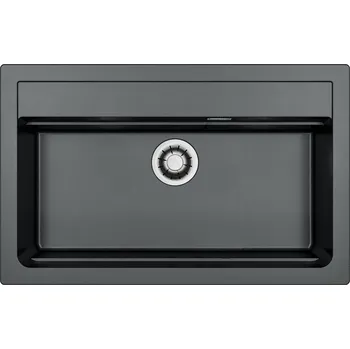 Granitový dřez Alveus ATROX 40 černý A91 + QC sifon_algranit + 5 % sleva v košíku s kódem SLEVA5