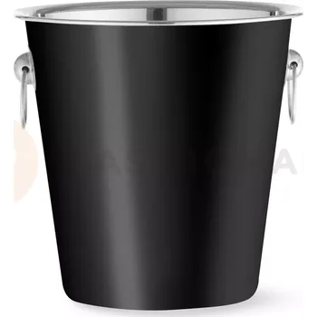 Kbelík na šampaňské, 3,3 l, černý, 220x190 mm | BAR UP, 594049