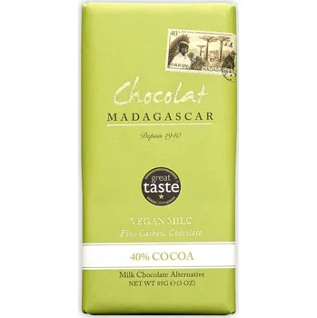 Čokoláda Chocolat Madagascar | Čokoláda se 40% kakaa - Vegan Milc - 85 g s kešu mlékem a 2,25x více kakaa než jiné čokolády - 85 g