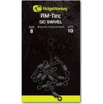 Rychlovýměnný Obratlík RidgeMonkey RM-Tec Quick Change Swivel Velikost 8