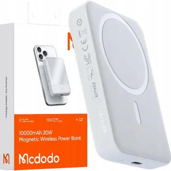 Powerbanka Powerbank McDodo 10000 mAh bílý