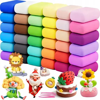 Modelovací hmota MAGICKÁ PĚNOVÁ PLASTELÍNA HMOTA PLASTELÍNA MODELOVACÍ HMOTA SADA 50 ks