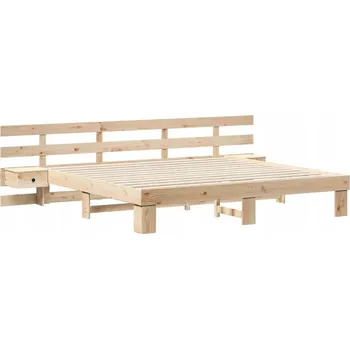 Postel Rámeček postele Hnědý 180 x 200 cm Masivní borovicové dřevo