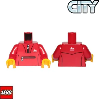 Stavebnice LEGO LEGO® Dílky na figurky LEGO Tělo potištěné / červené / Torso 973pb3547c01