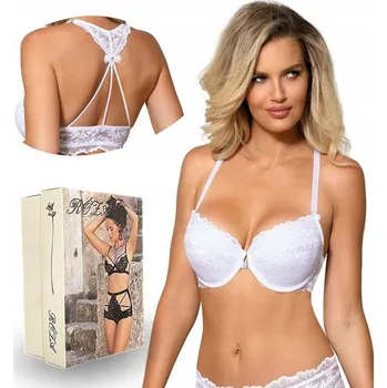 Podprsenka Róża push-up podprsenka, bílá, velikost 80D