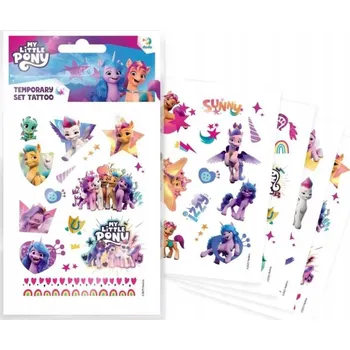 Odstranitelné tetování Dočasné tetování pro děti - Koníci Pony, omyvatelné tetovačky Dodo 200437