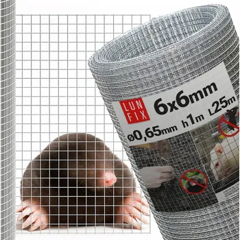 Svařovaná pozinkovaná síť Lun Fix 100 cm, oko 6x6 mm, drát 0,65 mm, 25 m