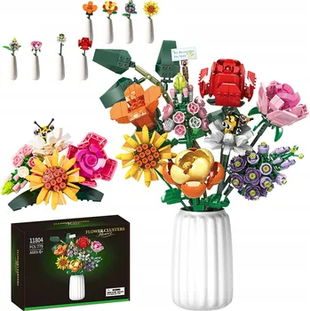 ostatní stavebnice KREATIVNÍ DEKORACE DOMU, STAVEBNICE, STAVEBNICE KVĚTINY KYTICE STAVEBNICE