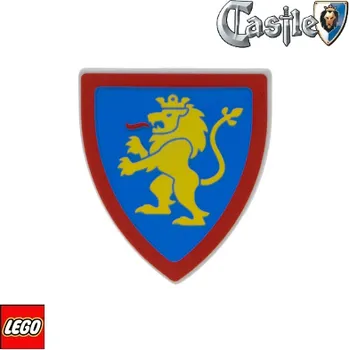 Stavebnice LEGO LEGO® Příslušenství k figurkám LEGO ŠTÍT trojúhelníkový šedý / žlutý LEV 3846pb064