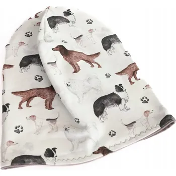 Čepice Zimní čepice ručně šitá z úpletu, Bílá Handmade Česká výroba PositiveCare