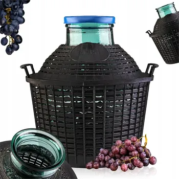 Obraz BALÓN na VÍNO CIDRE 15L LÁHEV na VÍNO široké hrdlo silné sklo