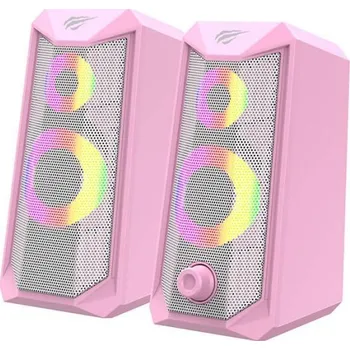Audio Reproduktor Havit SK202 Computer speakers 2.0 RGB (pink)