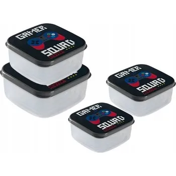 Dóza na potraviny Sada dóz na potraviny, 4 kusy - svačinový box, bez BPA