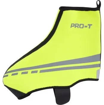Cyklistické oblečení PRO-T Návleky na tretry PRO-T L zelená fluor