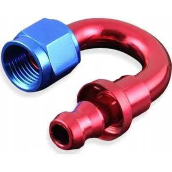 Posilovač řízení Koncovka 180° AN6 Push On Červená