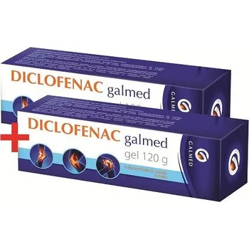 Lék na bolest, zánět a horečku Diclofenac Galmed 10mg/g gel 2x120g Akční balení
