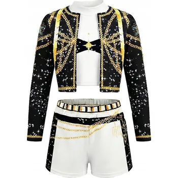 Karnevalový kostým RUMI KOSTÝM DEMON HUNTERS KOSTÝM LOVKYNĚ DÉMONŮ KOSTÝM RUMI K-POP 130-140