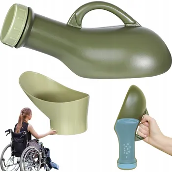 Nádoba na moč Pánská sanitární láhev (močová) 1000 ml zelená
