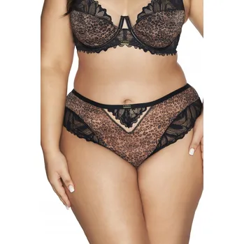 Kalhotky AVA Kalhotky dámské krajkové kalhotky Wild Pantera 2132 černé XL